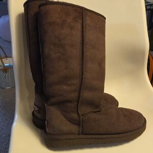 Women's UGG Australia Classic II Tall Chocolate Brown Suede Boots